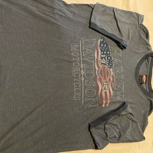 Harley-Davidson Gray Graphic Men's T-Shirt